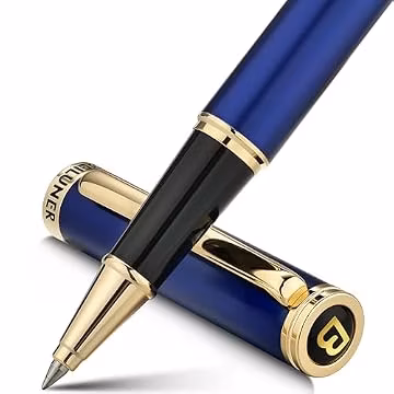 BEILUNER Luxury Rollerball Pen,24K Gold Trim,Noble and Elegant Designs,Schneider Ink Refill, Best Roller Ball Pen Gift Set for Men & Women, Professional, Executive Office, Nice Pens