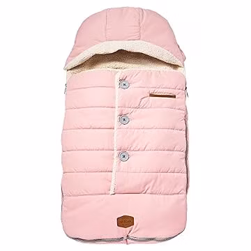 JJ Cole Bundle Me Winter Toddler Car Seat Cover and Bunting Bag - Urban - Weather Resistant Baby Carrier Cover - Stroller Accessories and Winter Baby Essentials - Blush Pink