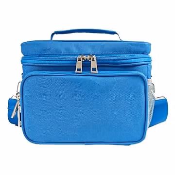 JDSZM Travel Carrying Case Compatible with Yoto Player Bluetooth Speaker and Headphone Accessories, Card Holder Holds up to 80 Cards with Shoulder Strap, Bag Only (Blue)