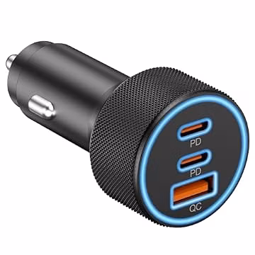 Car Charger USB C, 3 Port 67W Dual USB-C & USB-A Car Phone Charger Adapter