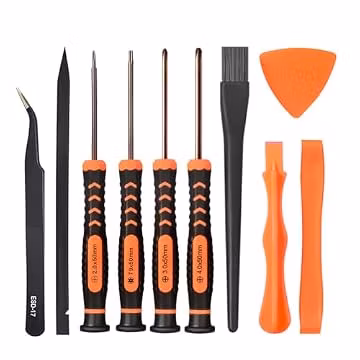 Cleaning Repair Tool Kit for PS4 PS5, TECKMAN TR9 Torx Security Screwdriver with PH00 PH0 PH1 Phillips Screwdriver Set for Sony Playstation 4,5 Main,Controller Tear Down and Dust Removal