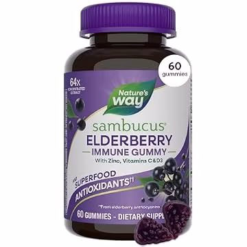 Nature's Way Sambucus Elderberry Gummies for Immune Support* Ages 4+, 60 ct