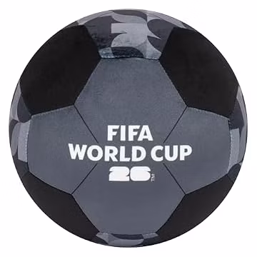 Jazwares FIFA® World Cup 2026 9-Inch Black Plush Soccer Ball - Soft, Collectible World Cup™ Plush Toy - Official FIFA® Pattern - Ages 3+
