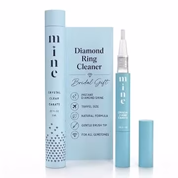 Diamond Ring Cleaner Pen - Crystal Clear Carats Portable Diamond Cleaner for Rings and Jewelry, Engagement Ring, Wedding Ring & Gemstone Cleaning Solution – Engagement Gift for Women, Bride, Fiance