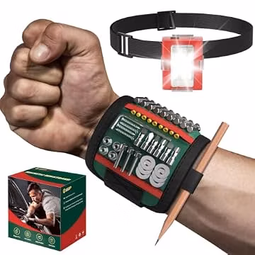 UUP Magnetic Wristband with LED Light Tool Belt Gifts for Men Mechanic