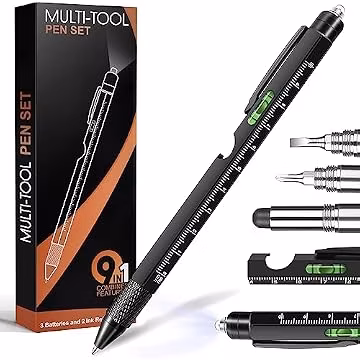 SAPGIF Stocking Stuffers for Men Dad Husband Him Adult 9 in 1 Multitool Pen