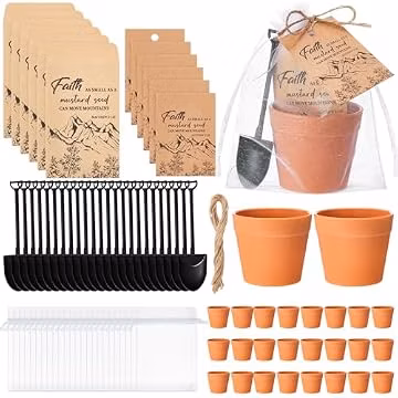 Ferrochef 24 Sets Faith of a Mustard Seed Card Sets Christian Gifts Bulk for Women Christian Religious Baptism Inspirational Gifts for School Church Wedding
