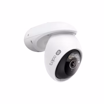 Tapo 4K 8MP Wired Pan/Tilt Outdoor Security Camera, Free Person/Vehicle Detect & 360° View, Color Night, Local AI, SD/Cloud Storage, Works w/Alexa & Google Assistant, 2.4 GHz WiFi C560WS