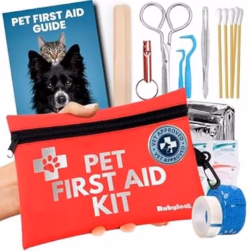 Dog First Aid Kit - Vet-Approved Emergency Kit for Dogs & Cats - Travel