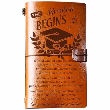 PRSTENLY Graduation Gifts Leather Journal, Graduation Gifts for Hers Him