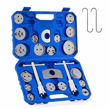 OMT 24pc Brake Caliper Compression Tool with Adapters & Hangers, Sandblast
