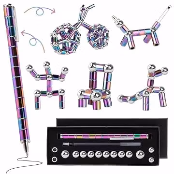 Magnetic Fidget Pen Teen Gifts: Cool Gadget For Men Teacher Appreciation Gifts Graduation Gift For Her Him Stress Relief Fidget Toy For 13 14 15 16 17 18 Year Old Boys Girls,Office Desk Accessories