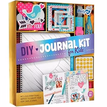 Pretty Me DIY Journal Kit for Girls - Gift for 8-14 Year Old Girl - Cool Birthday Gifts Ideas for Teens - Fun, Cute Art & Crafts Kits for Tween Teenage Kids- Scrapbook & Diary Supplies Toy Set
