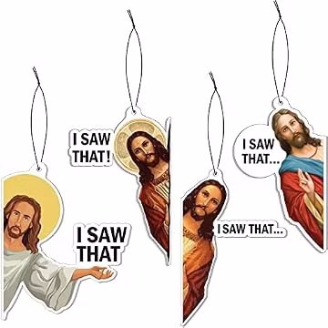 8 Pack Jesus I Saw That Scented Hanging Car Air Fresheners
