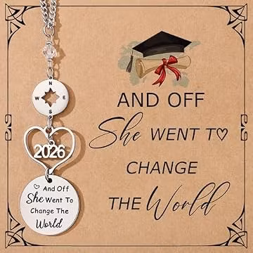 Graduation Gifts for Women Her, Class of 2026 Rear View Mirror Accessories