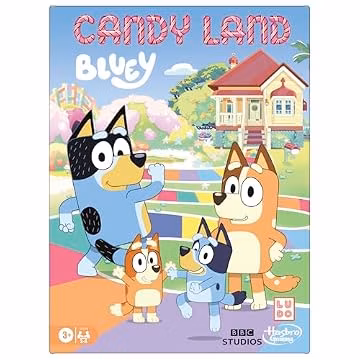 Hasbro Gaming Candy Land Bluey Edition Board Game | Ages 3 and Up | 2-6 Players | Play as Dad, Mum, Bluey, Bingo, Muffin, or Socks | Preschool Games | Kids Gifts (Amazon Exclusive)