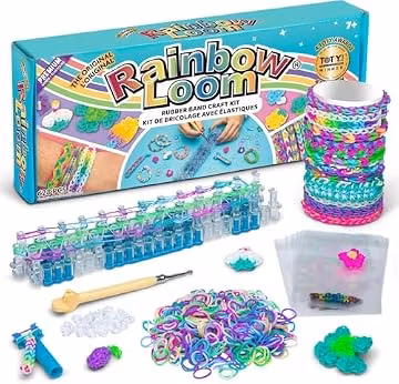 Rainbow Loom Original Rubber Band Bracelet Making Kit with Metal Hook