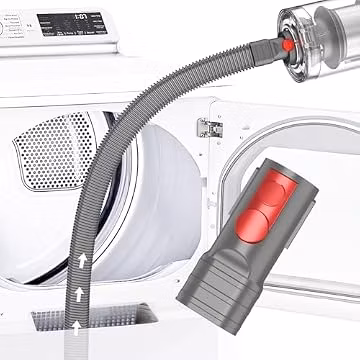 Sealegend Dryer Vent Cleaner Kit Compatible with Dyson Dryer Lint Vacuum Attachment for Dyson V7 V8 V10 V11 V12 V15 etc Cordless Vacuum Cleaner Removes Deep Lint