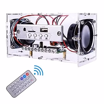 MiOYOOW DIY Bluetooth Speaker Kit with LED Lights, STEM Electronic Project