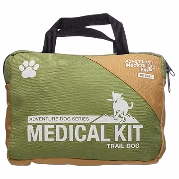 Adventure Medical Kits Trail Dog Medical Kit - Pet First Aid Kit with Dressings, Bandages, Instruction Manual & Tools - Lightweight, Compact Dog Safety Pack