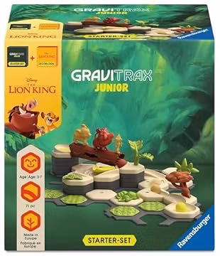 Ravensburger GraviTrax Junior: Lion King Bundle| STEM Toy | Enhances Creative Thinking | Globally Recognized Brand | Ideal for Kids Ages 3 and Up