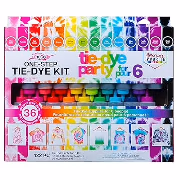 Tulip One Step Tie Dye Kit: Tie Dye Party Supplies, 18 bottles