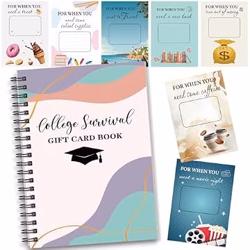 Zhanmai College Gift Card Book Open When Envelope,Pastel