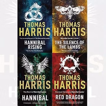 Thomas Harris Hannibal Lecter Series 4 Books Bundle Collection (Red Dragon,Hannibal,Silence Of The Lambs,Hannibal Rising)