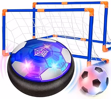Hover Soccer Ball Set with 2 Goals, Indoor Toys for Boys Age 6-8, Kids Soccer Gift for Boys 8-12, Kid Sports Games Toys for 3 4 5 6 7 8 Year Old, Ideas Christmas Birthday Gifts for Kids Ages 4-8