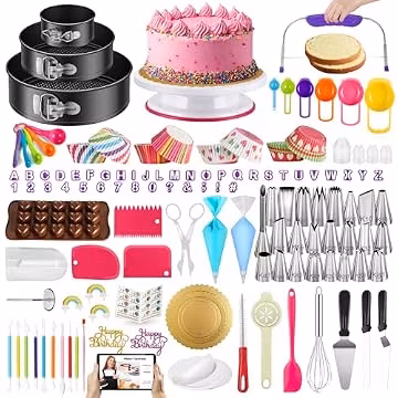 Kootek 700 Cake Decorating Kit Baking Supplies Tools for Beginners & Pros