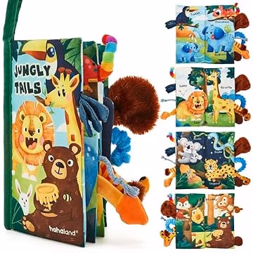 hahaland Baby Books 0-6 Months,Infant Tummy Time Toy Sensory Toys