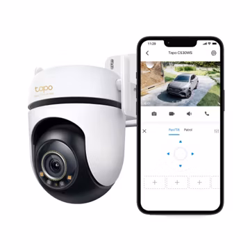 Tapo 3K 5MP Outdoor Pan/Tilt Security Wi-Fi Camera – 360° View, Free Person/Vehicle Detection, Starlight Color Night Vision, IP66, Sound and Light Alarm, Works w/Alexa and Google Home, VistaCam 360°