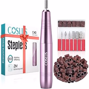 COSLUS C40 Electric Nail Drill Professional, Precise Dial Speed Control
