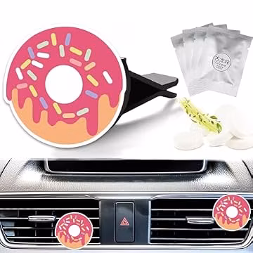 Doughnut Car Vent Air Freshener Clips Scented Air Conditioner Clip