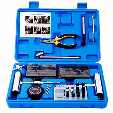 AUTOWN Tire Repair Kit - 68pcs Heavy Duty Tire Plug Kit, Universal Tire Repair Tools to Fix Punctures and Plug Flats Patch Kit for car Motorcycle, Truck, ARB,ATV, Tractor, RV, SUV, Trailer