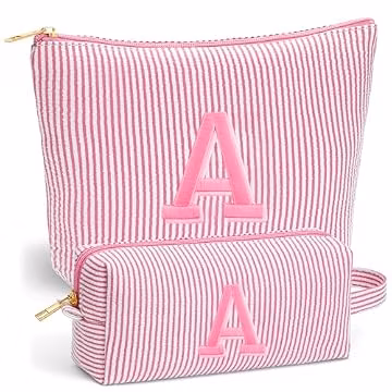 Fohufo Christmas Birthday Gifts for Women Girls - Travel Makeup Bag