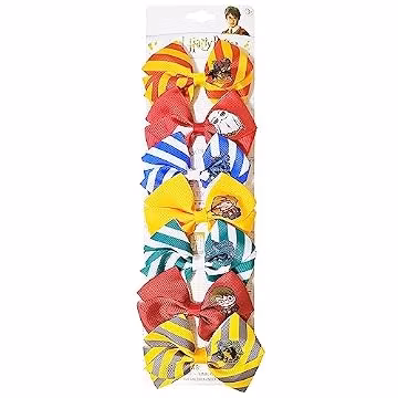 Harry Potter Hair Bows - Hair Accessories Gift Set - 7 Pcs 4 Inch Bundle - Hair Bows for Girls - Different character on each clip - Alligator Clip - Ages 3 +