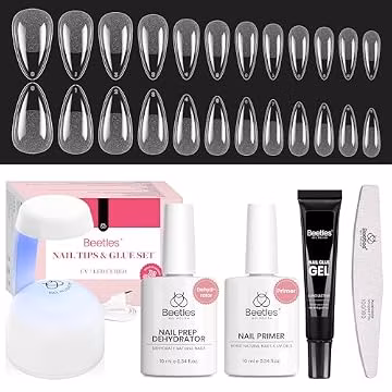 Beetles Gel Nail Kit Medium Almond with Dehydrator and Primer