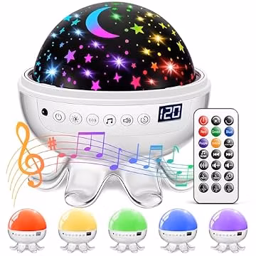 Baby Sound Machine with 30 Soothing Sounds,Night Light Projector with Star