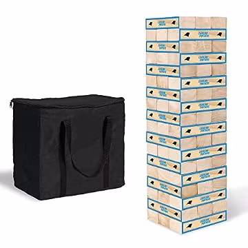 Wild Sports NFL XL Stackers β Stacks Over 5 ft. High β Direct Print HD Team Graphics Won't Peel or Fade β Great Gift for Any Football Fan! Family Outdoor Game for Backyard, Barbeque, or Tailgate Party