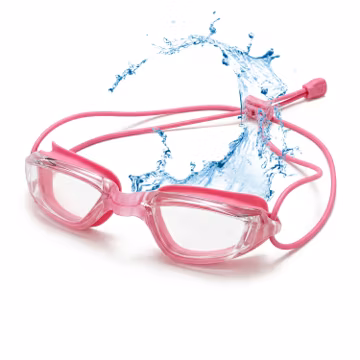 Aegend Swimming Goggles with Adjustable Bungee Strap, No Leak Anti-Fog UV Protection Mirrored Swim Goggles for Adults