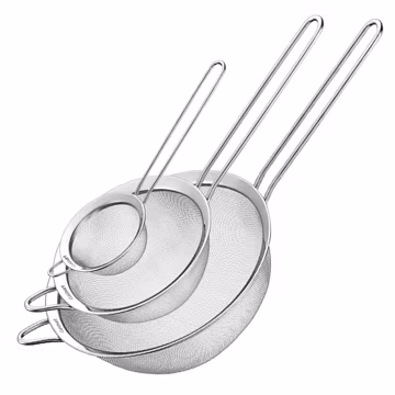 Cuisinart Mesh Strainers, Stainless Steel, Dishwasher Safe, 3-Count