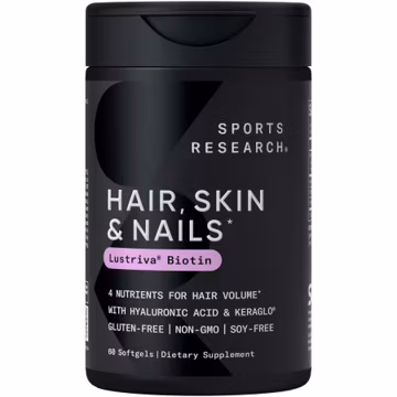 Sports Research® Hair, Skin & Nails Complex, 60 Softgels