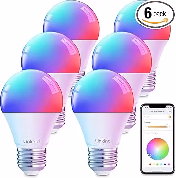 Linkind Smart Light Bulbs, Work with Alexa, Google Home, AiDot