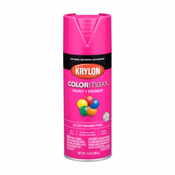 Krylon ColorMaxx 12 Oz. Gloss Spray Paint + Primer, Mambo Pink - 1 Each