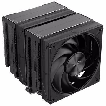 SAMA A60B Dual Tower CPU Air Cooler, 265W TDP, 6 Heat Pipes PC Cooler Black