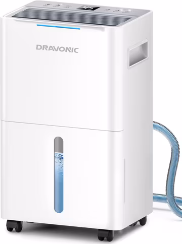 Dravonic 1500 Sq.Ft Dehumidifier for Basement, 21 Pints, Compressor, Quiet