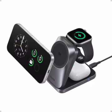 Anker Prime 25W Qi2.2-Certified Palm-Sized 3-in-1 Foldable MagSafe Charger