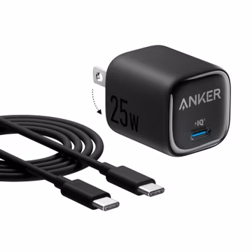 Anker 25W USB C Charger Block, Compact Foldable Type C Charger with PPS