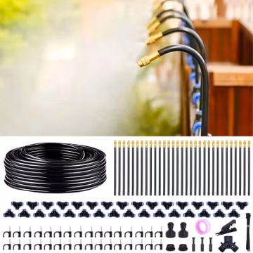 Thiswing 360° Adjustable Drip Irrigation System with 32 Nozzles